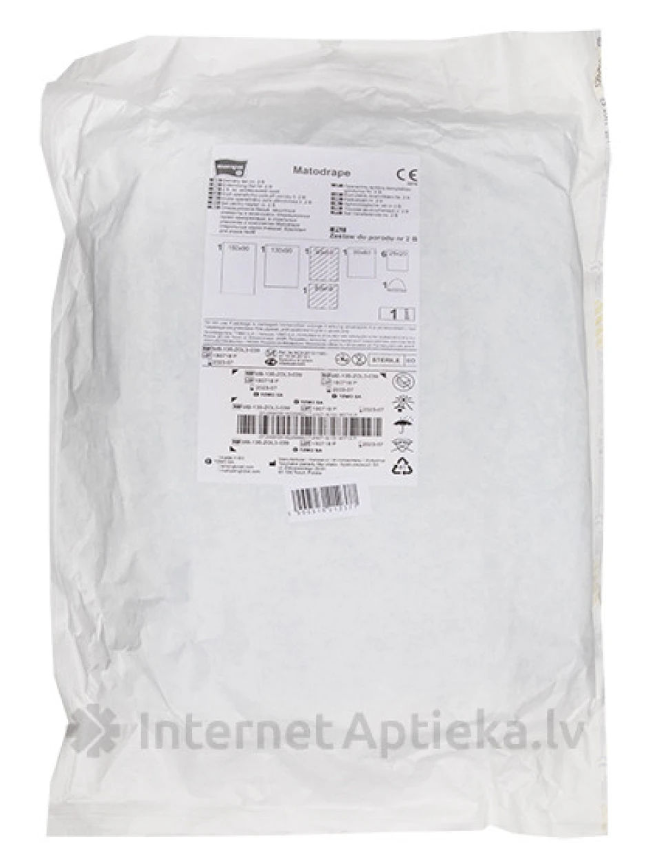 Matodrape Комплект для родов стерильный - с крышкой, 1 шт. | internetaptieka.lv