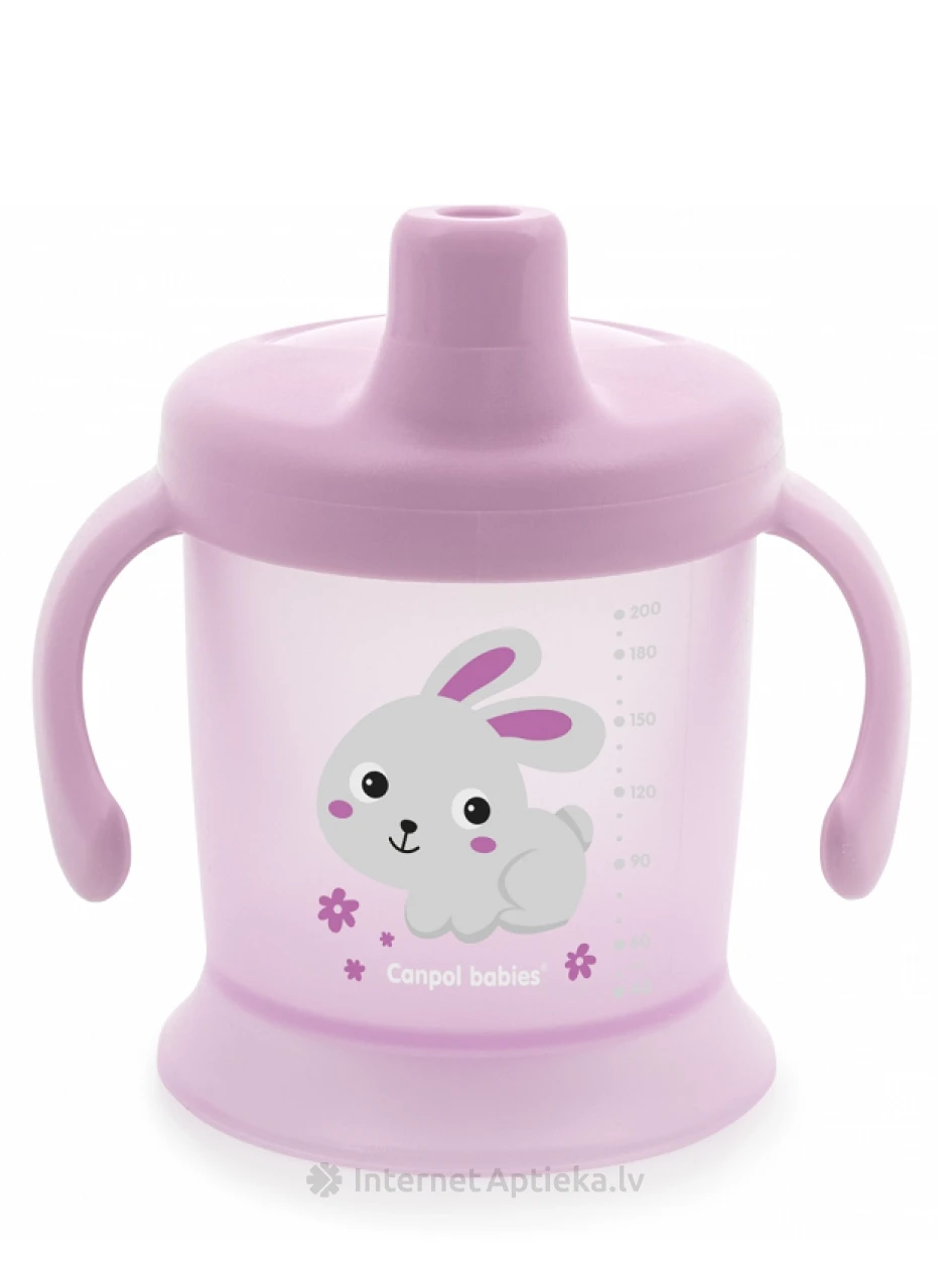 CANPOL BABIES neišsiliejantis puodelis BUNNY&COMPANY 9 mėn.+, 200 ml | internetaptieka.lv