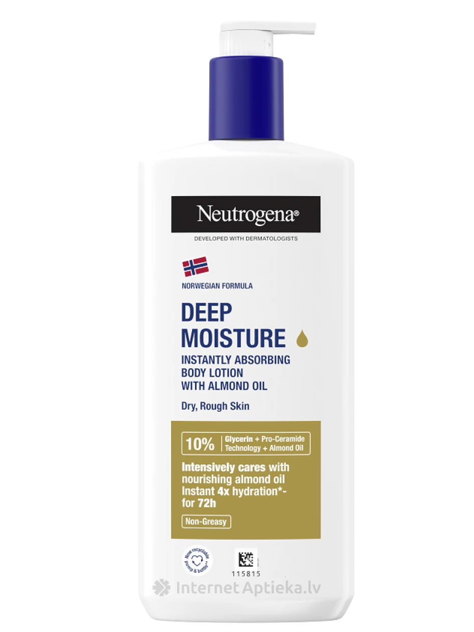 NEUTROGENA Sügavniisutav kehakreem mandliõliga, 400 ml | internetaptieka.lv