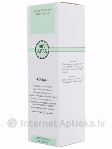Bioapta Intimo Aptagen īpaši maigs intīmās higiēnas līdzeklis, 200 ml | internetaptieka.lv