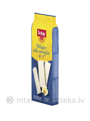 Schär Wafers Alle Vaniglia bezglutēna vafeles ar vaniļas krēmu, 125 g | internetaptieka.lv