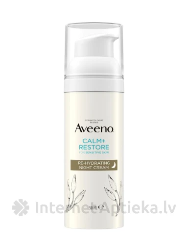 AVEENO Calm+Restore регидратирующий ночной крем, 50 мл | internetaptieka.lv
