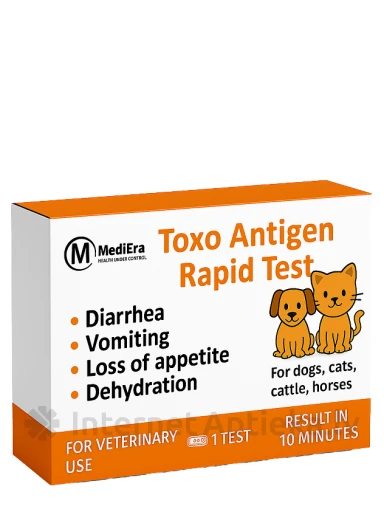 MediEra TOXO Kiirantigeeni test (väljaheited/täisveri) | internetaptieka.lv
