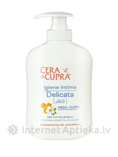 Cera di Cupra intiimhügieenivahend mee ja mandlipiimaga pH 5.0, 250 ml | internetaptieka.lv