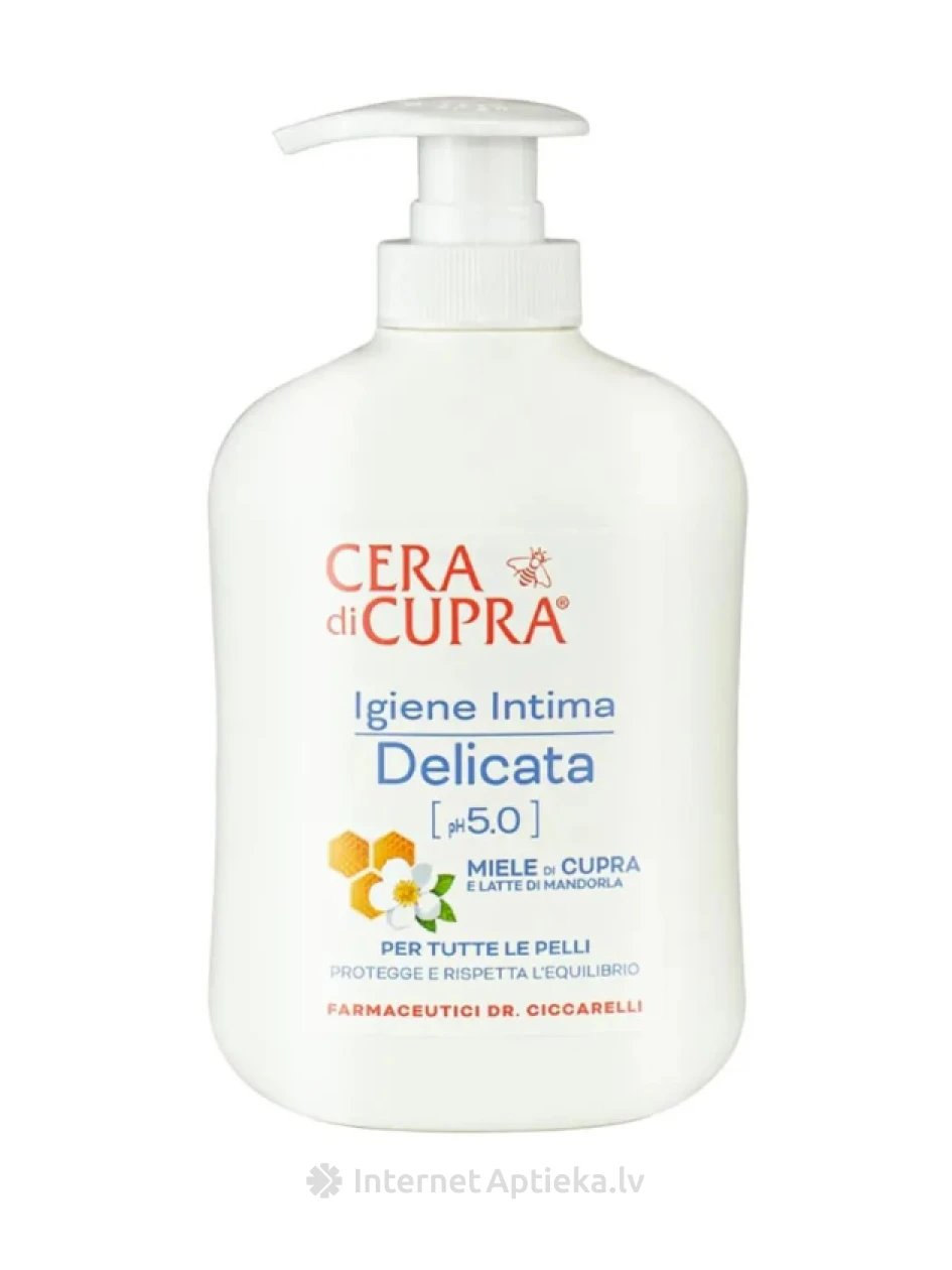 Cera di Cupra intiimhügieenivahend mee ja mandlipiimaga pH 5.0, 250 ml | internetaptieka.lv