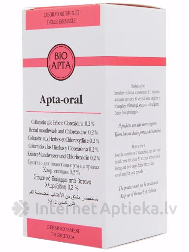 Bioapta Apta-Oral Rosso mutes skalojamais līdzeklis ar augu ekstraktiem, 200 ml | internetaptieka.lv