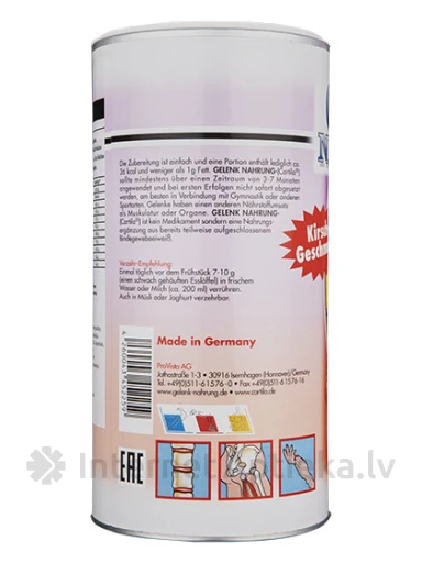 Gelenk Nahrung порошок со вкусом вишни, 600 г | internetaptieka.lv
