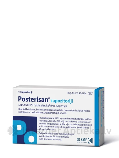 Posterisan supozitoriji, 10 gb. | internetaptieka.lv