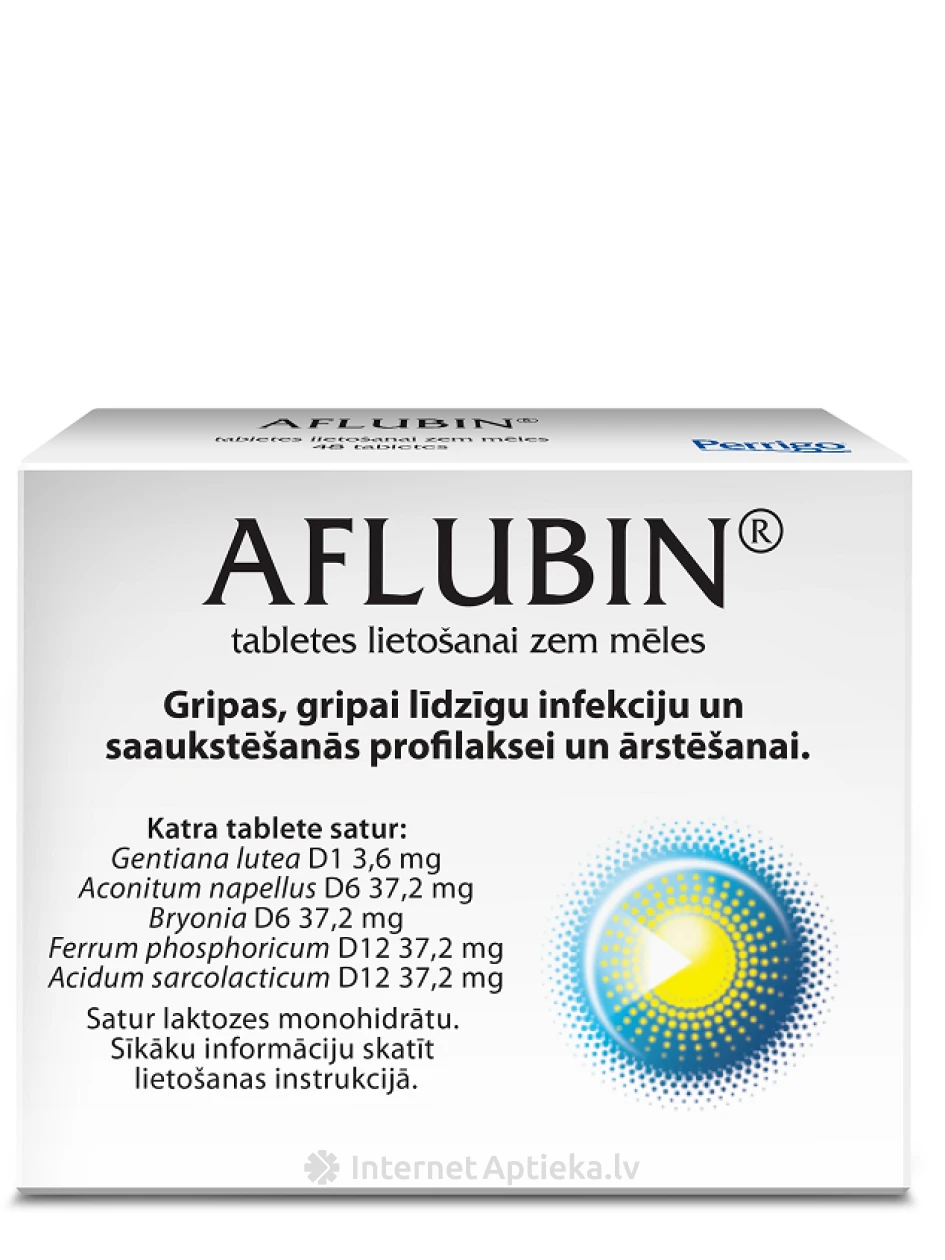 Aflubin таблетки, 48 таблеток | internetaptieka.lv
