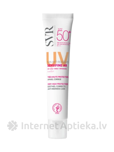 SVR SPF50+ для чувствительной, аллергичной кожи, склонной к розацеа, 50 мл | internetaptieka.lv