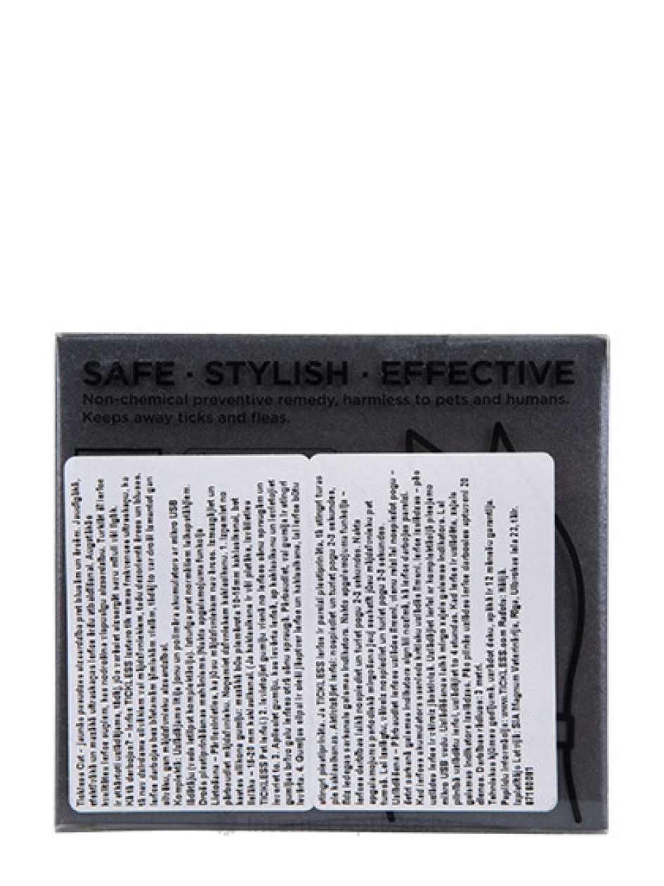 TICKLESS CAT ultraskaņas ierīce pret blusām un ērcēm kaķiem, melna (USB), 1 gb. | internetaptieka.lv