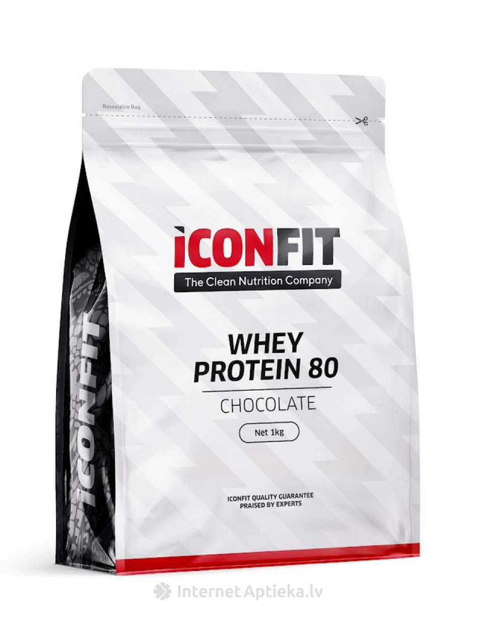 ICONFIT Whey Protein 80 - Chocolate, 1 kg | internetaptieka.lv