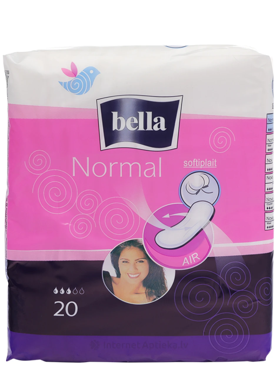 Bella Normal Softiplait hügieenisidemed, 20 tk. | internetaptieka.lv