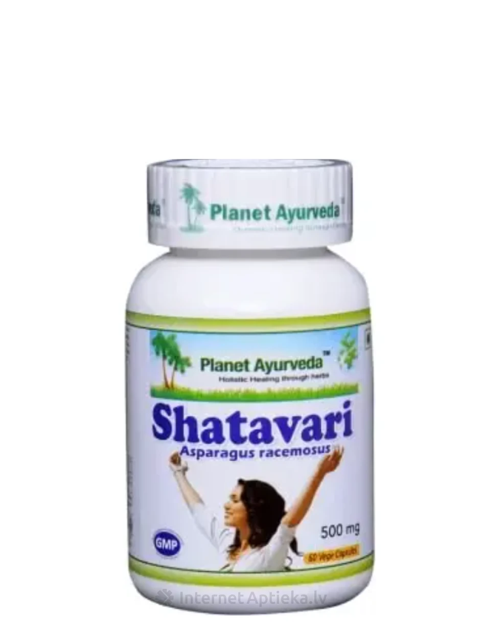 Planet Ayurveda® Shatavari Organic, 60 kapsulas | internetaptieka.lv