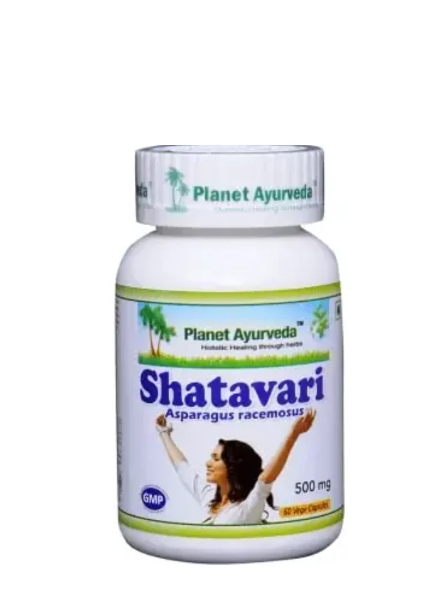 Planet Ayurveda Shatavari Organic kapsulas, 60 gab.