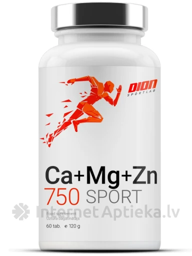 Dion Sportlab Ca-Mg-Zn 750 SPORT, 60 tabletes | internetaptieka.lv
