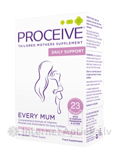 PROCEIVE vitamīni Every Mum, 60 kapsulas | internetaptieka.lv