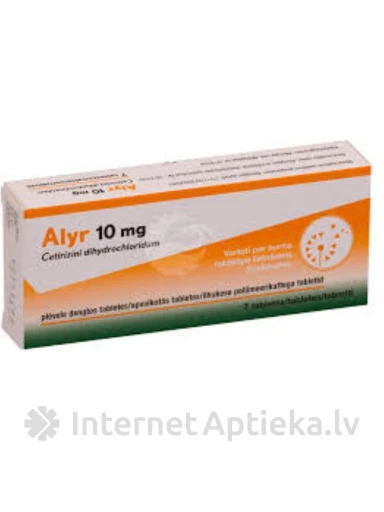 Alyr 10mg, 7 tabletes | internetaptieka.lv