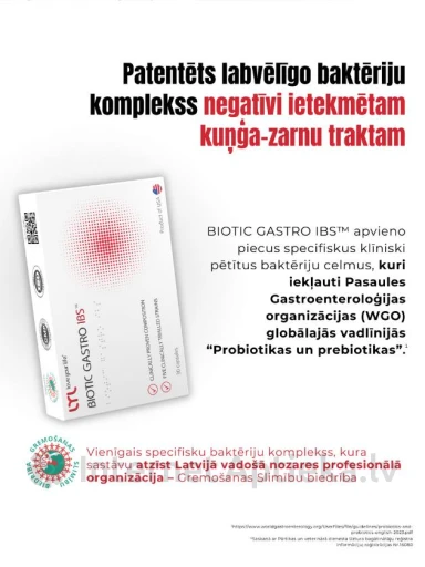 LYL BIOTIC GASTRO IBS probiootikumid, 30 kapslit | internetaptieka.lv