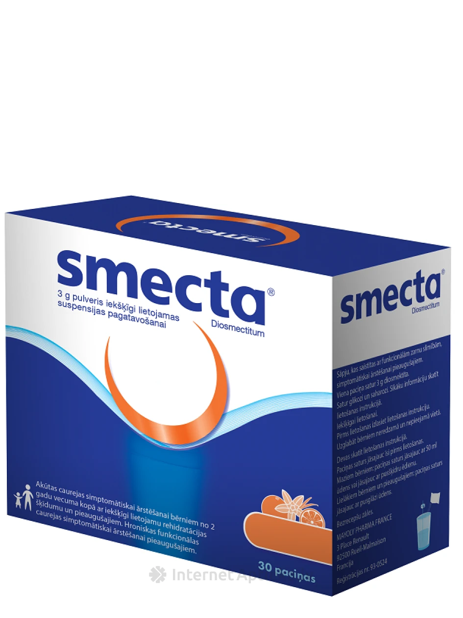 Smecta Порошок, 30 пачек | internetaptieka.lv