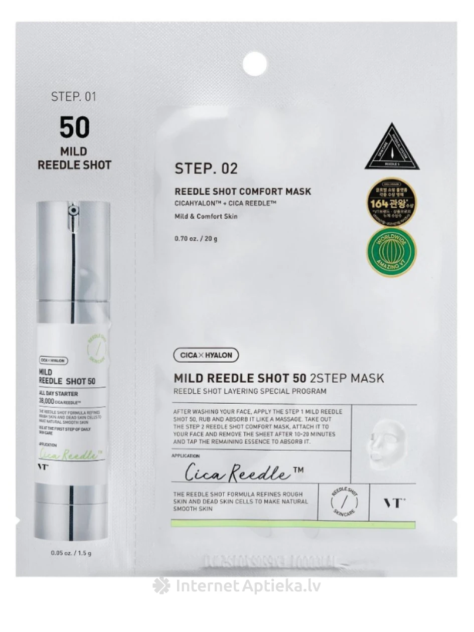 VT Cosmetics MILD REEDLE SHOT 50 2-STEP Sejas maska | internetaptieka.lv