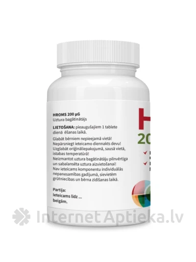 KROOM 200 µg tabletti, 60 tk. | internetaptieka.lv