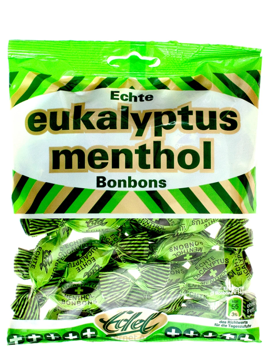 EDEL Mentooli/eukalüpti kommid, 100 g | internetaptieka.lv