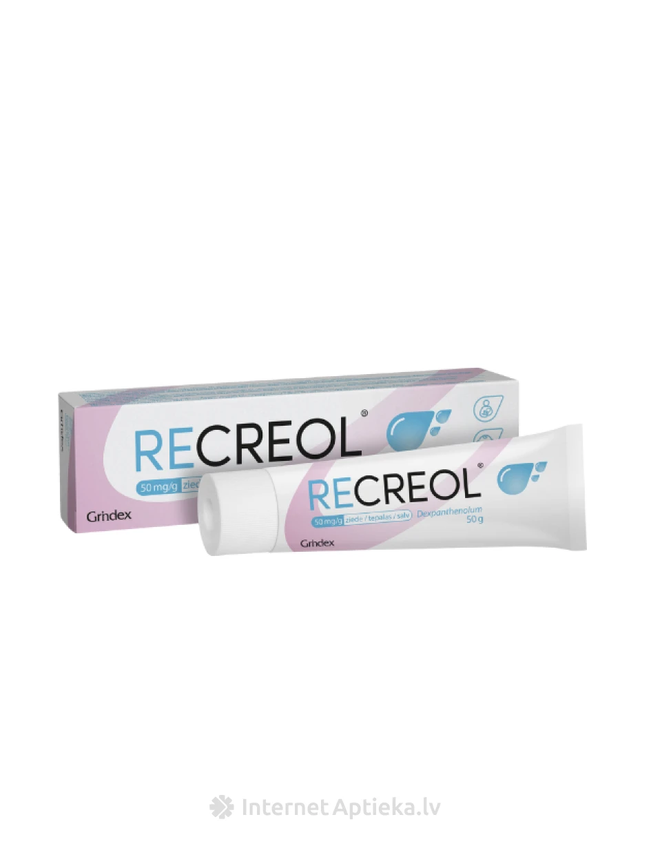Recreol 5% ziede, 50 g | internetaptieka.lv