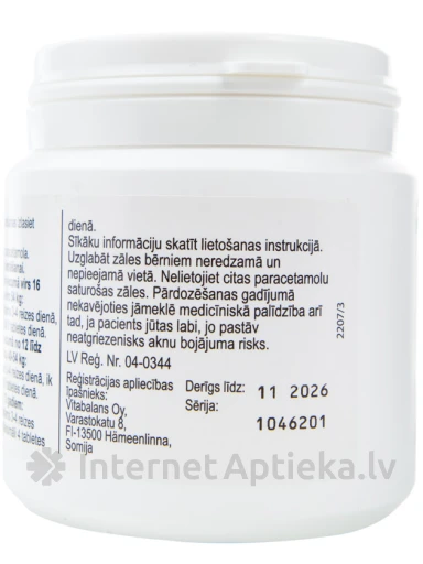 Paramax Rapid 500 mg, 100 tabletes | internetaptieka.lv