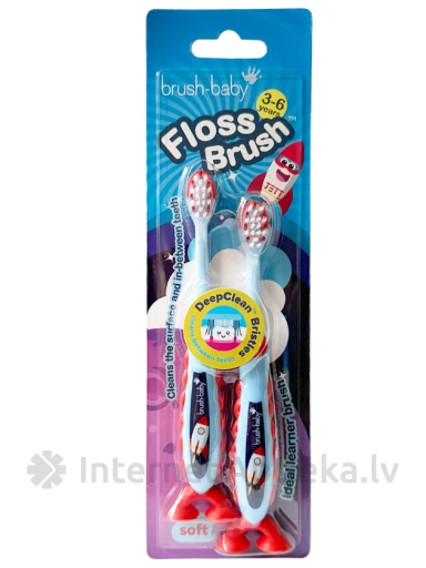 Brush-Baby Zobu suka Floshbrush kosmo 3-6 gadi, 2 gb. | internetaptieka.lv