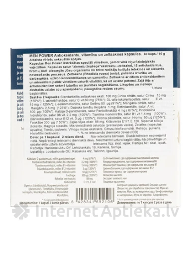 Men Power, 40 капсул | internetaptieka.lv