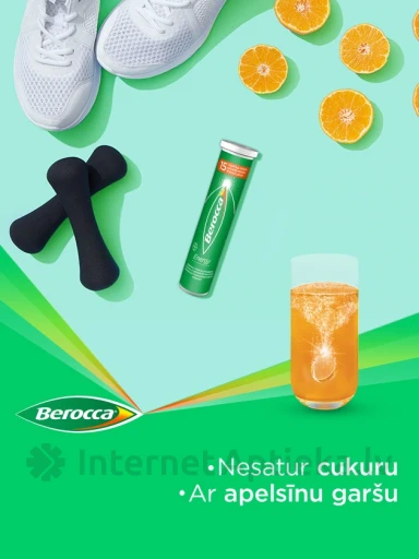 Berocca Energy kihisevad tabletid, 15 tk. | internetaptieka.lv