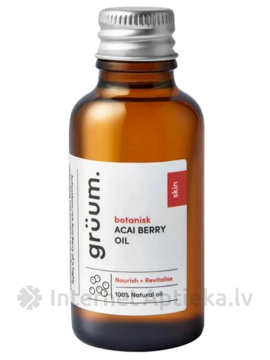Grüum botanisk Acai Berry Oil масло ягод асаи, 30 мл | internetaptieka.lv
