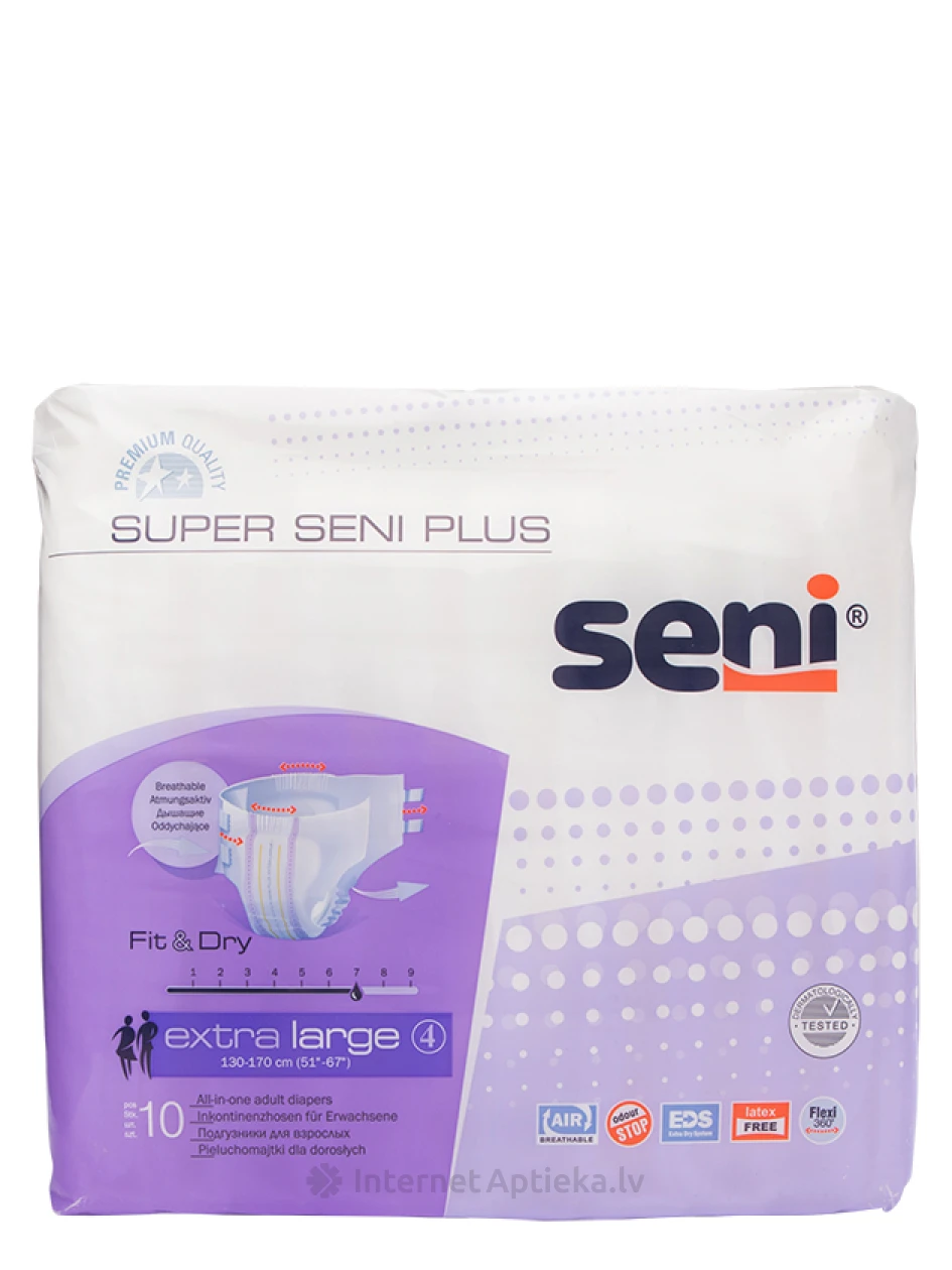 Seni Super Plus X-Large mähkmed, 10 tk. | internetaptieka.lv