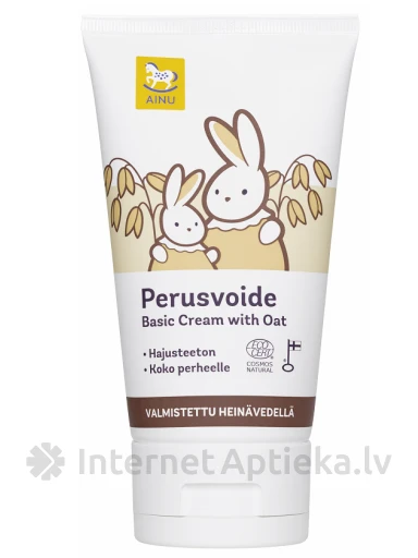 AINU Baby Eco pamatkrēms ar auzām, 150 ml | internetaptieka.lv
