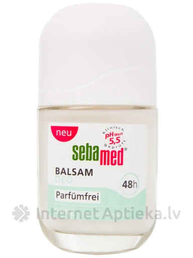 SEBAMED BALSAM rulldeodorant ilma lõhnaaineteta, 50 ml | internetaptieka.lv