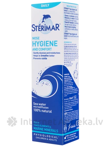Sterimar Nasal hygiene спрей для носа, 50 мл | internetaptieka.lv