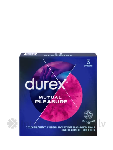 Prezervatīvi Durex Mutual Pleasure, 3 gb. | internetaptieka.lv