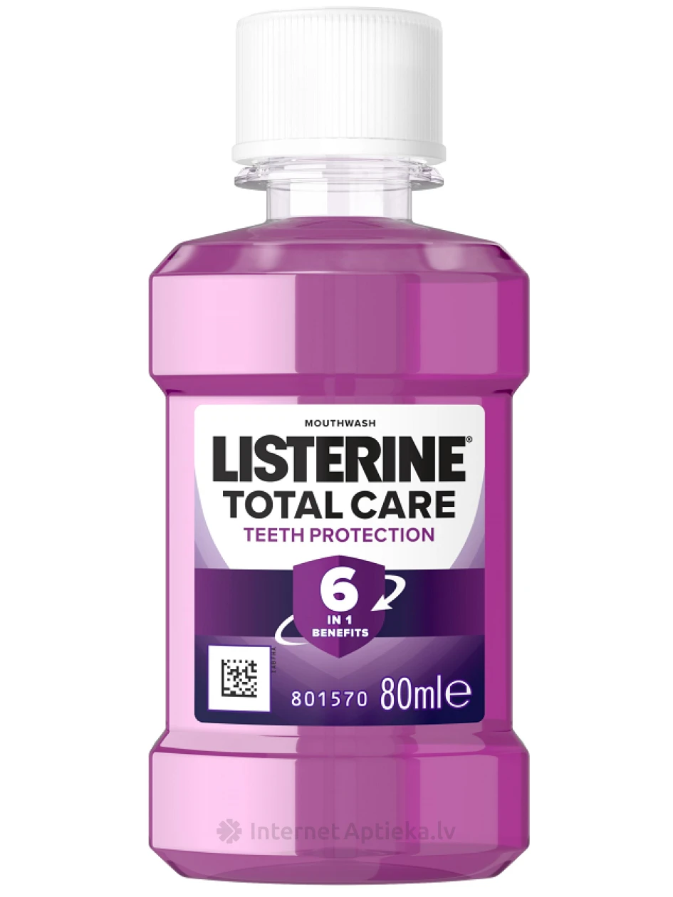 Listerine жидкость для полоскания полости рта Total Care, 80 мл | internetaptieka.lv