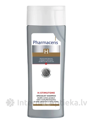 Pharmaceris H STIMUTONE  Šampoon hallide juuste vältimiseks ja juuste kasvu stimuleerimiseks, 250 ml | internetaptieka.lv
