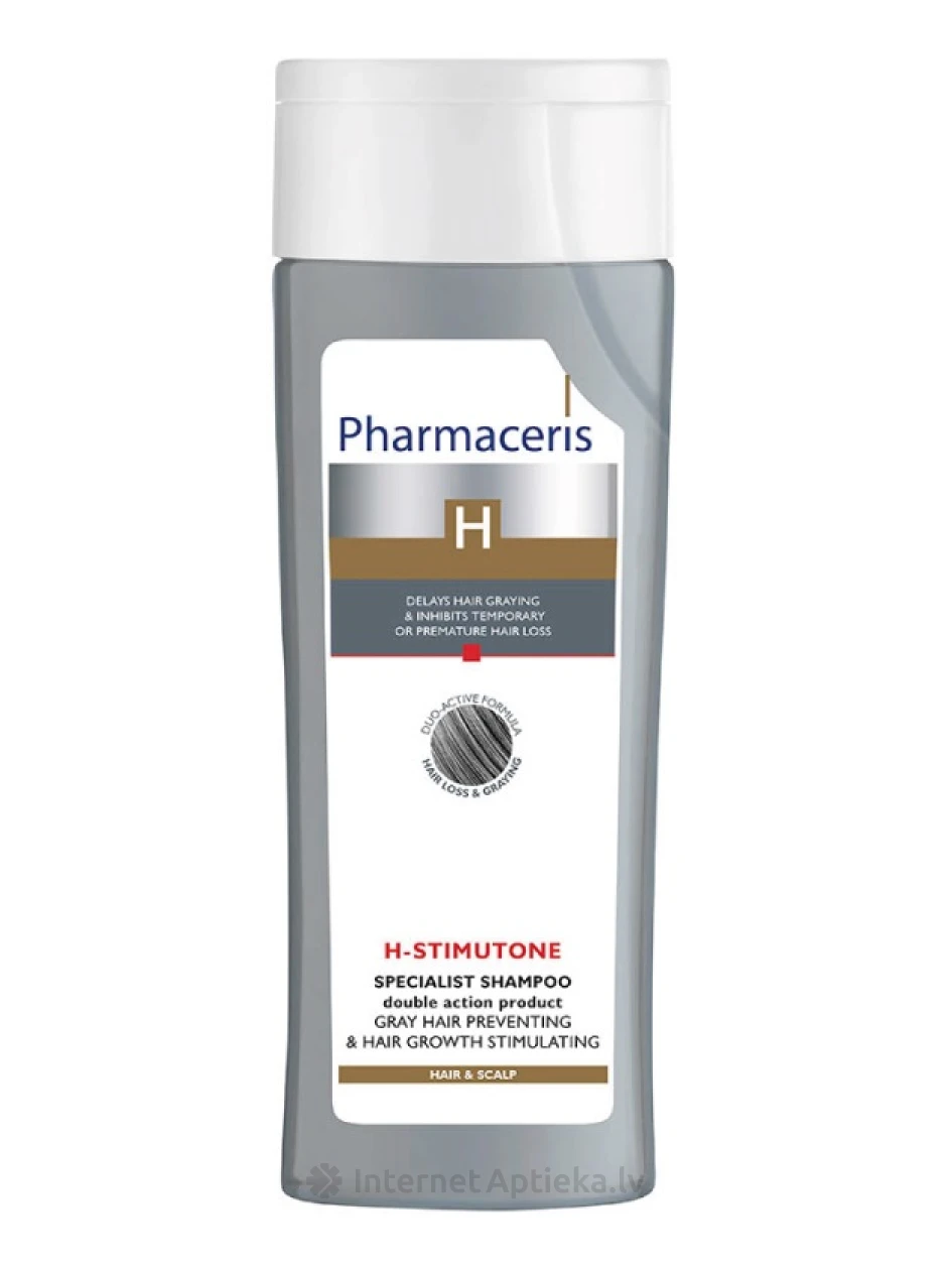 Pharmaceris H STIMUTONE šampūns sirmo matu novēršanai un matu augšanu stimulējošs, 250 ml | internetaptieka.lv