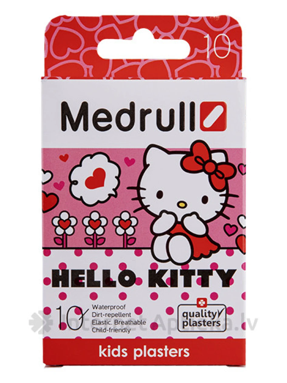 Hello Kitty пластыри для детей, 10 шт. | internetaptieka.lv