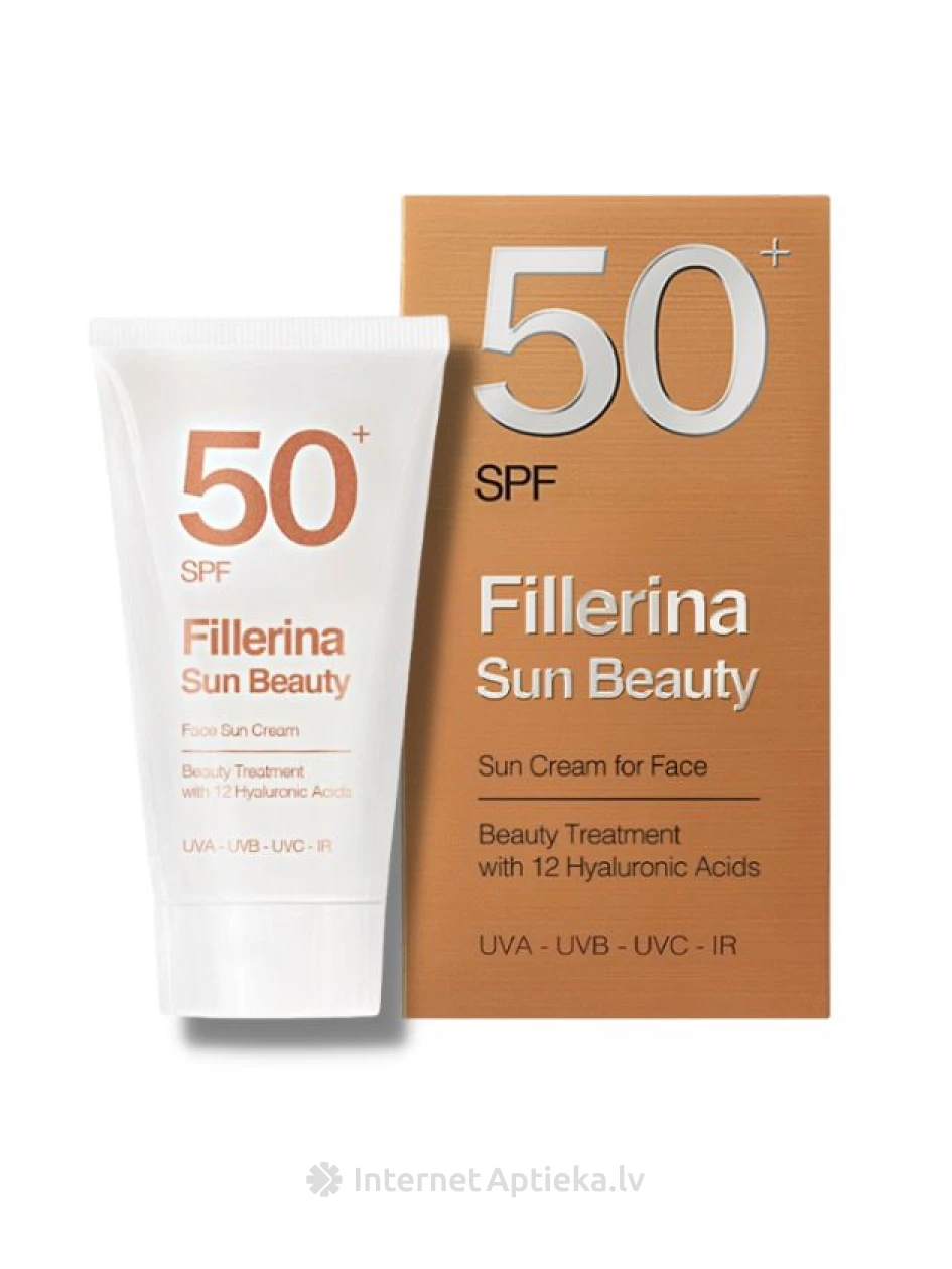 FILLERINA солнцезащитный крем для лица SPF 50+, 50 мл | internetaptieka.lv