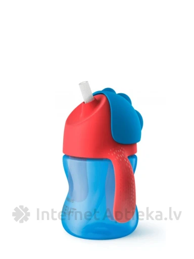 Philips Avent чашечка с гибкой соломинкой, синяя, от 9 мес, 200мл 9м+/синяя | internetaptieka.lv