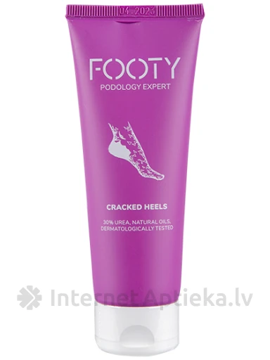 Footy cracked heels 30% urea (saplaisājušiem papēžiem), 75 ml | internetaptieka.lv