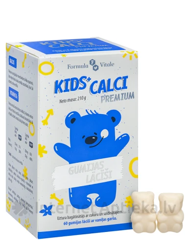 Formula Vitale Kids+ Calci Premium, 60 pastilas | internetaptieka.lv