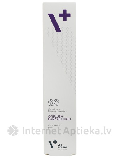 Жидкость для ушей VetExpert Otiflush для собак и кошек, 125 мл