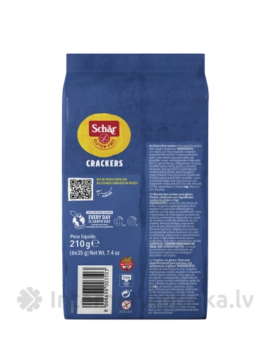 Schär Crackers bezglutēna krekeri, 210 g (6X35 g) | internetaptieka.lv