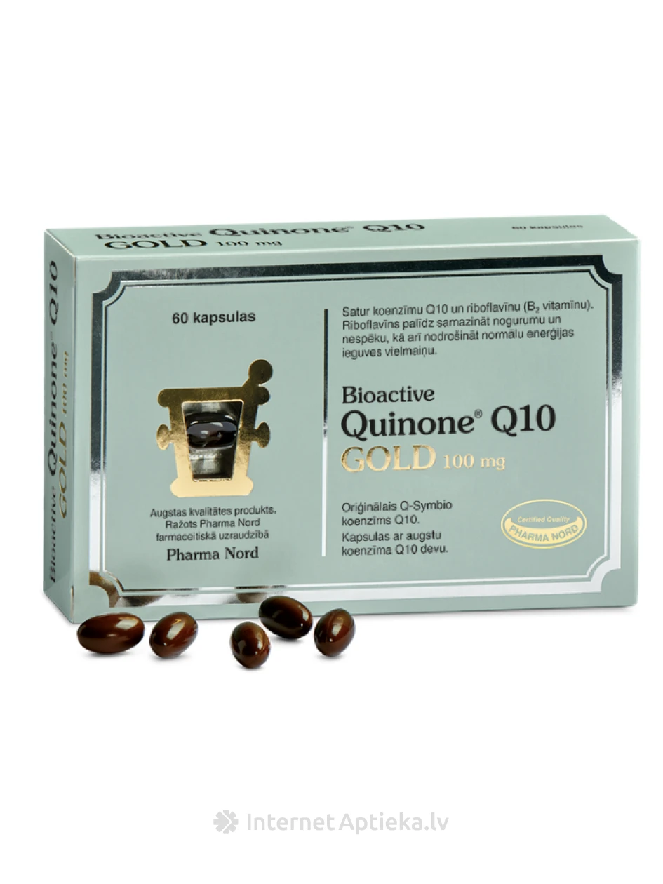 BioActive Quinone Gold 100 mg, 60 tabletes | internetaptieka.lv