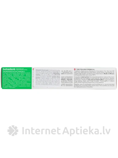 BETADENT TOTAL зубная паста, 100 мл | internetaptieka.lv